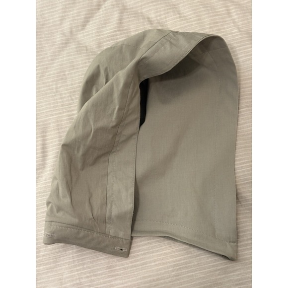 Theory Trench Coat Women's Size Large Button Tan with Detachable Hood - Picture 16 of 16